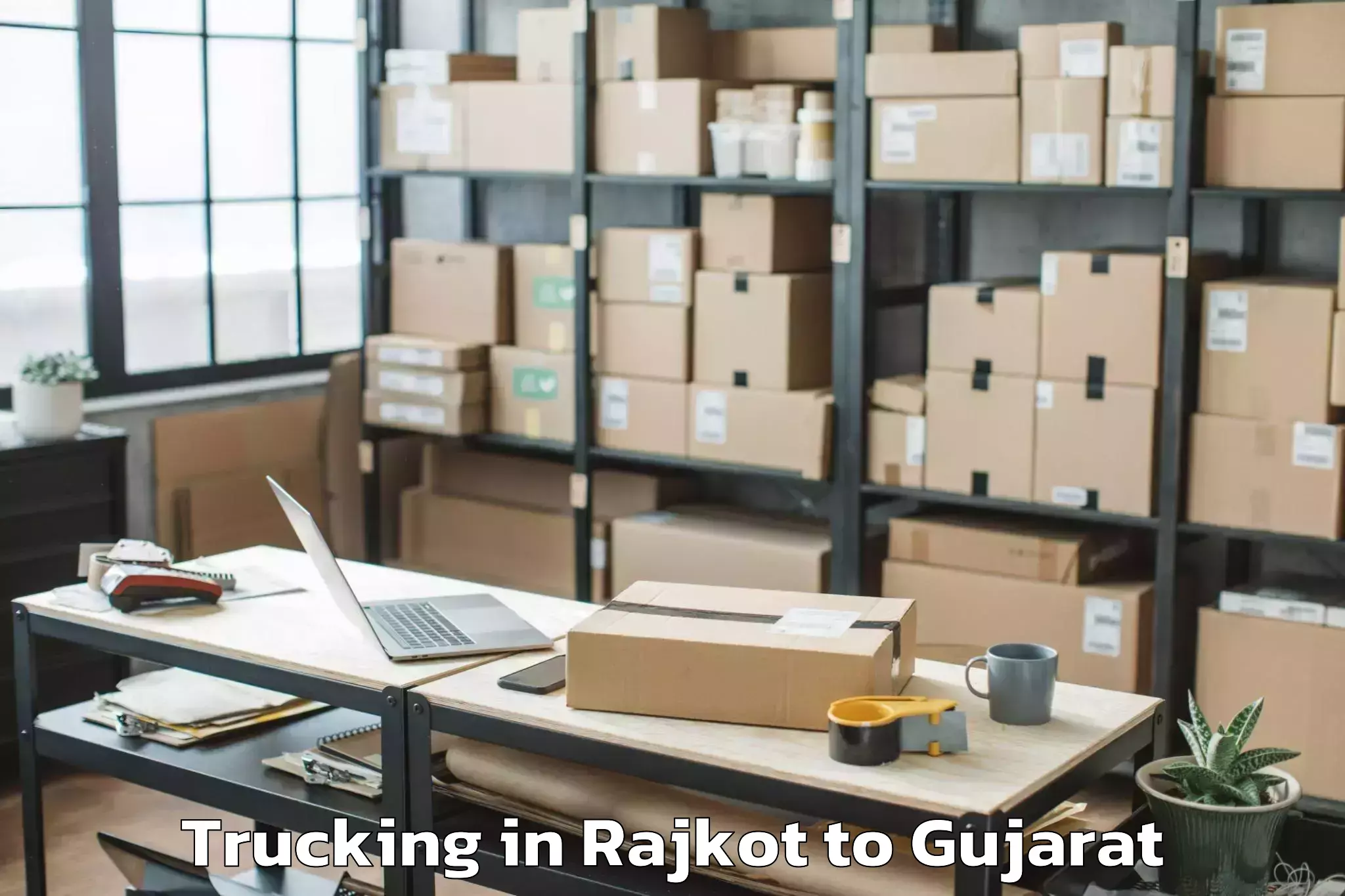 Hassle-Free Rajkot to Gandhi Nagar Trucking